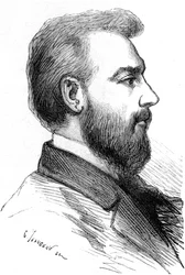 Alexander Graham Bell, skotlantilaissyntyinen amerikkalainen keksijä, vuodelta 1880