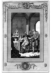 Alfred Suuri jakamassa leipäänsä köyhälle pyhiinvaeltajalle, 800-luku, 1772