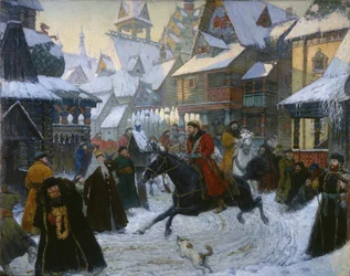 Muinainen venäläinen kaupunki. Ratsumiehet, 1910-luku