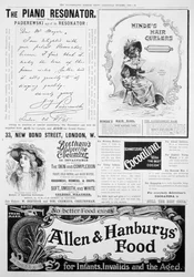 Mainossivu Illustrated London Newsissa, joulunumero, 1896