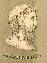 Anakreon, n. 582-485 eKr., 1830.