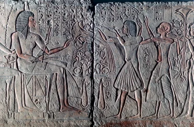 Muinainen egyptiläinen reliefi, noin 1300 eaa