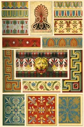 Antiikin Kreikan monivärinen arkkitehtuuri, 1898.