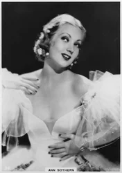 Ann Sothern, yhdysvaltalainen elokuva- ja televisionäyttelijä, v. 1938