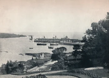 Ardglass - Yleisnäkymä satamaan, 1895