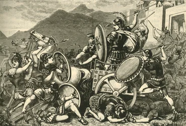 Aristomenes taistelee ulos Eirasta, 1890.
