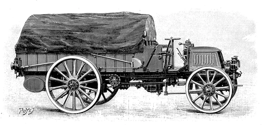 Daimlerin armeijan kuorma-auto, 4-sylinterisellä 12 hv:n moottorilla, 1904