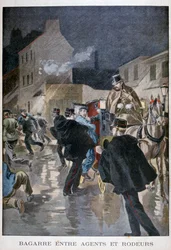 Poliisi pidätti, Pariisi, 1900