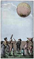 Montgolfier-ilmapallon ylösnousemus, 1700-luvun loppu, 1910.
