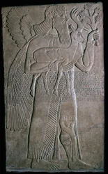 Assyrialainen siivekäs hahmo, 9. vuosisadalla eKr