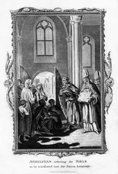 Athelstan määräsi Raamatun käännettäväksi saksin kielelle, 1796