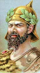 Attila, n. 406-453, hunnien kuningas vuodesta 434, 1800-luku