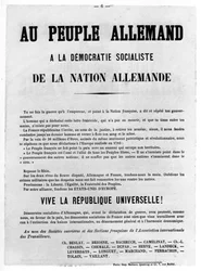 Saksalaisille, Pariisin kommuunin Ranskan poliittisista julisteista toukokuussa 1871