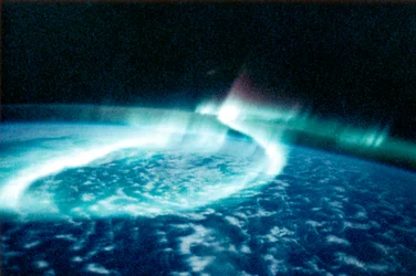 Aurora Borealis Northern Lights avaruudesta katsottuna