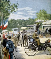 Auton luotettavuuskoe Pariisin ja Rouenin välillä, sponsoroi Le Petit Journal, 1894