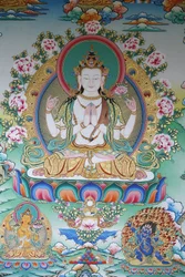 Avalokiteshvara, myötätunnon Buddha, Kathmandu, Nepal