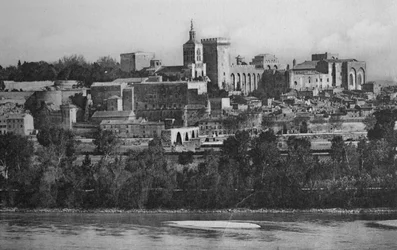 Avignon - Näkymä Villeneuvesta, vuodelta 1925
