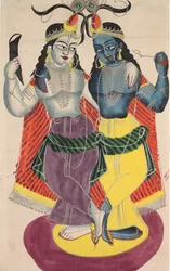 Balarama ja Krishna, 1800-luku.
