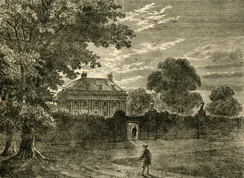 Balmesin talo vuonna 1750, n. 1876.