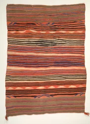 Banded Wearing Blanket diyugi, c. 1880-1890.
