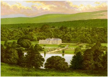 Barons Court, Tyronen kreivikunta, Pohjois-Irlanti, Abercornin herttuan koti, c1880