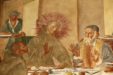 Santa Caterinan basilika, Galatina, Apulia Fresco luostarissa Maalannut BrJoseph of Gravina vuonna 1696, Galatina, Italia