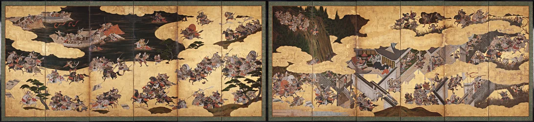 Taistelukohtaukset Heiken tarinasta (Heike Monogatari)