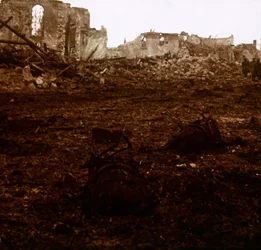 Battlefield, Aisne, Ranska, c1914-c1918