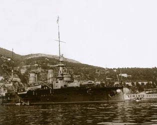 Taistelulaiva Villefranchessa, Ranskassa, c1914-c1918