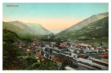 Bellinzona, Sveitsi, 1900-luvun alku