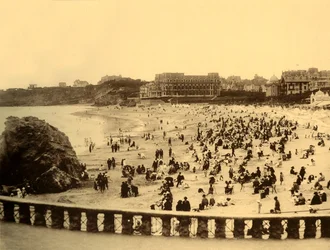 Biarritz - Grande Plagella, vuodelta 1930.