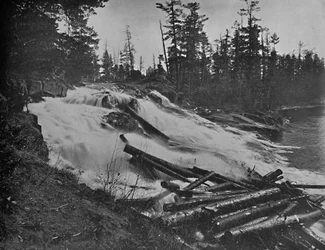 Big Falls, Peshtigo River, Wis., 1897.