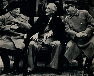 Kolmen suuren konferenssi Krimillä helmikuussa 1945.