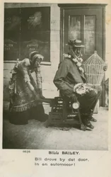 Bill Bailey -postikortti. Bill Bailey, Wont You Please Come Home oli suosittu kappale, joka julkaistiin vuonna 1902