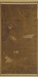Linnut, pajupuu ja kukat, Ming-dynastia, 1400-1500-luku.