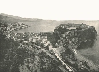 Lintuperspektiivi, Monte Carlo, Monaco, 1895.