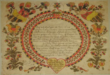 Syntymä- ja kastekirja, 1784.