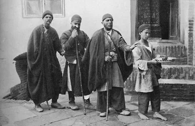 Teheranin sokeat kerjäläiset, Persia, 1902