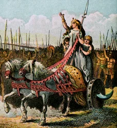 Boadicea ja hänen armeijansa, c1850