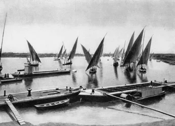 Veneitä Niilillä, Kairo, Egypti, 1920-luku