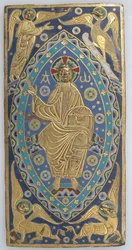 Kirja-kansi Plaque with Christ in Majesty, ranska, n. 1200.