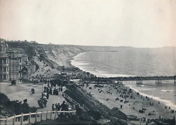 Bournemouth - Näkymä West Cliffiltä, 1895
