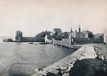 Branksea Island - Yleisnäkymä linnalle, 1895