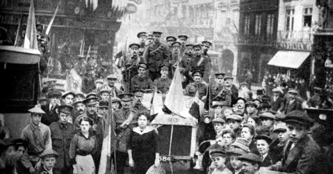 British Expeditionary Force Rouenissa, Ranskassa, ensimmäinen maailmansota, 1914