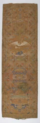 Brocade-paneeli, Qing-dynastia, 1700-luku.