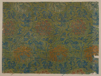 Brokaatti, silkki. Esimerkki, Edo-kausi, 1615-1868.
