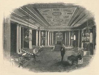 Buckinghamin palatsi: Marble Hall, 1886