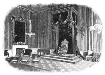 Buckinghamin palatsi: Throne-Room, 1886