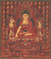 Buddha Shakyamuni Munisin herrana, 1600-luvun puoliväli.