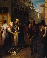 Kuninkaallisen arpajaisten toimisto restauroinnin alaisena, 1820.
